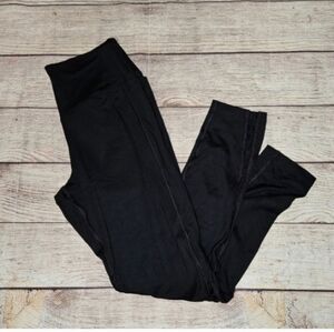 Victoria's secret PINK ultimate black athletic high waisted cage leg leggings